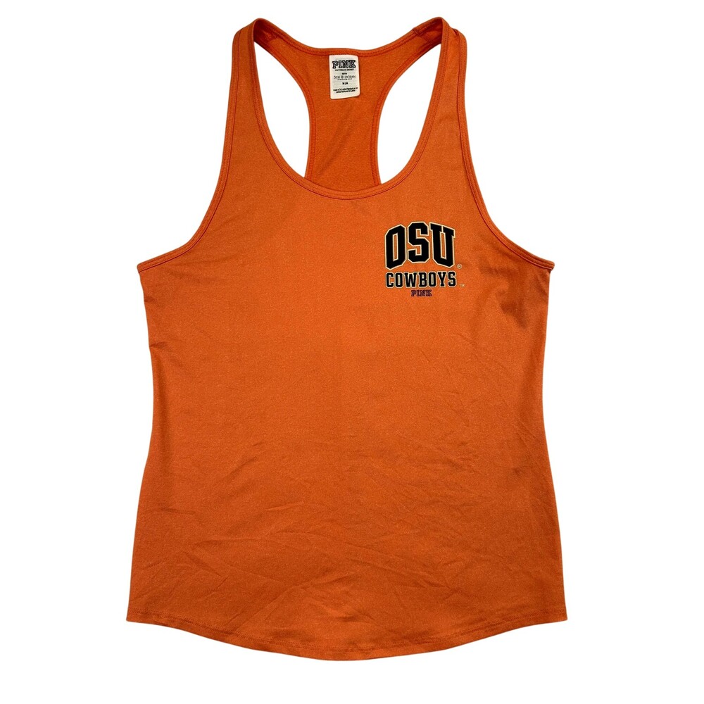 Victoria Secret PINK Tank Top Womens Medium Oklahoma State Cowboys NCAA Y2K